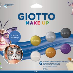 GIOTTO Schminkfarben Make-Up F476500 Metallic Colours 5ml 6 Stück