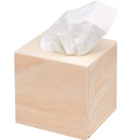 GLOREX Kosmetiktuchbox 14x12.5x13.5cm 61682150 Holz