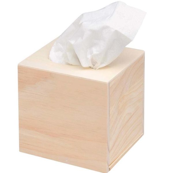 GLOREX Kosmetiktuchbox 14x12.5x13.5cm 61682150 Holz