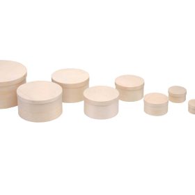 GLOREX Spandose rund 13.5x7.5cm 62003135 Holz