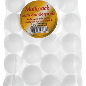 GLOREX Styroporkugeln 5cm 63803634G 19 Stück