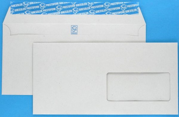 GOESSLER Couvert Renova m/Fenster C5/6 1362 80g, grau 500 Stück