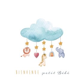 GOLDBEK Glückwunschkarte Baby FR B6 8411.A Baby Mobile