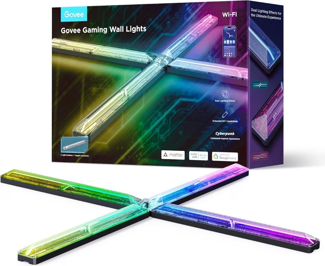 GOVEE-H6063312-6974316999997 GOVEE Gaming Wandleuchte 4 Stück H6063312 inkl. Connector – Hochwertig & günstig bei ShopDeca