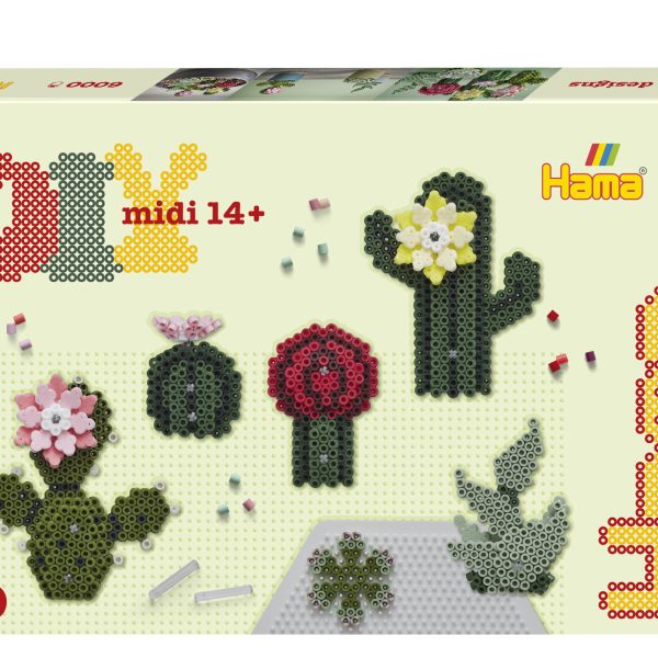 HAMA Bügelperlen Set Midi 3621 Sukkulenten