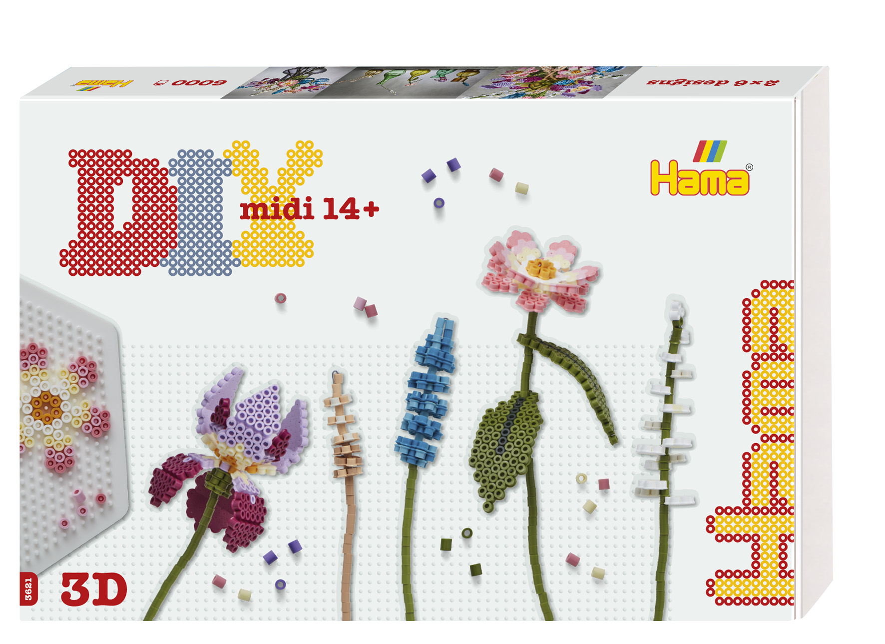 3014_Æske_repro.indd HAMA Bügelperlen Set Midi 3622 Blumenstrauss – Hochwertig & günstig bei ShopDeca