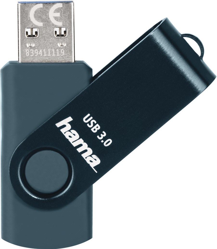 HAMA-4047443435873-4047443435873 HAMA USB-Stick Rotate 4047443435873 3.0, 64GB, 70MB/s, Petrol – Hochwertig & günstig bei ShopDeca