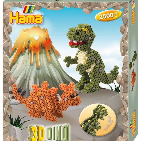 HAMA Bügelperlen Set Midi G1013250-0 3-D Dinos