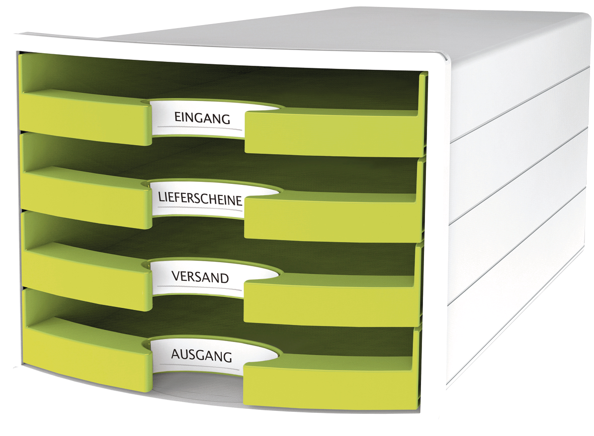 HAN-14.75-4012473101852 HAN Schubladenbox IMPULS A4/C4 14.75 lemon 4 Schubladen – Hochwertig & günstig bei ShopDeca
