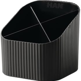HAN Stifteköcher Re-LOOP 2.74 schwarz 4 Fächer