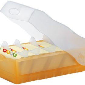 HAN Karteibox Croco A8 5.20 orange 9.7x6.7x19.1cm