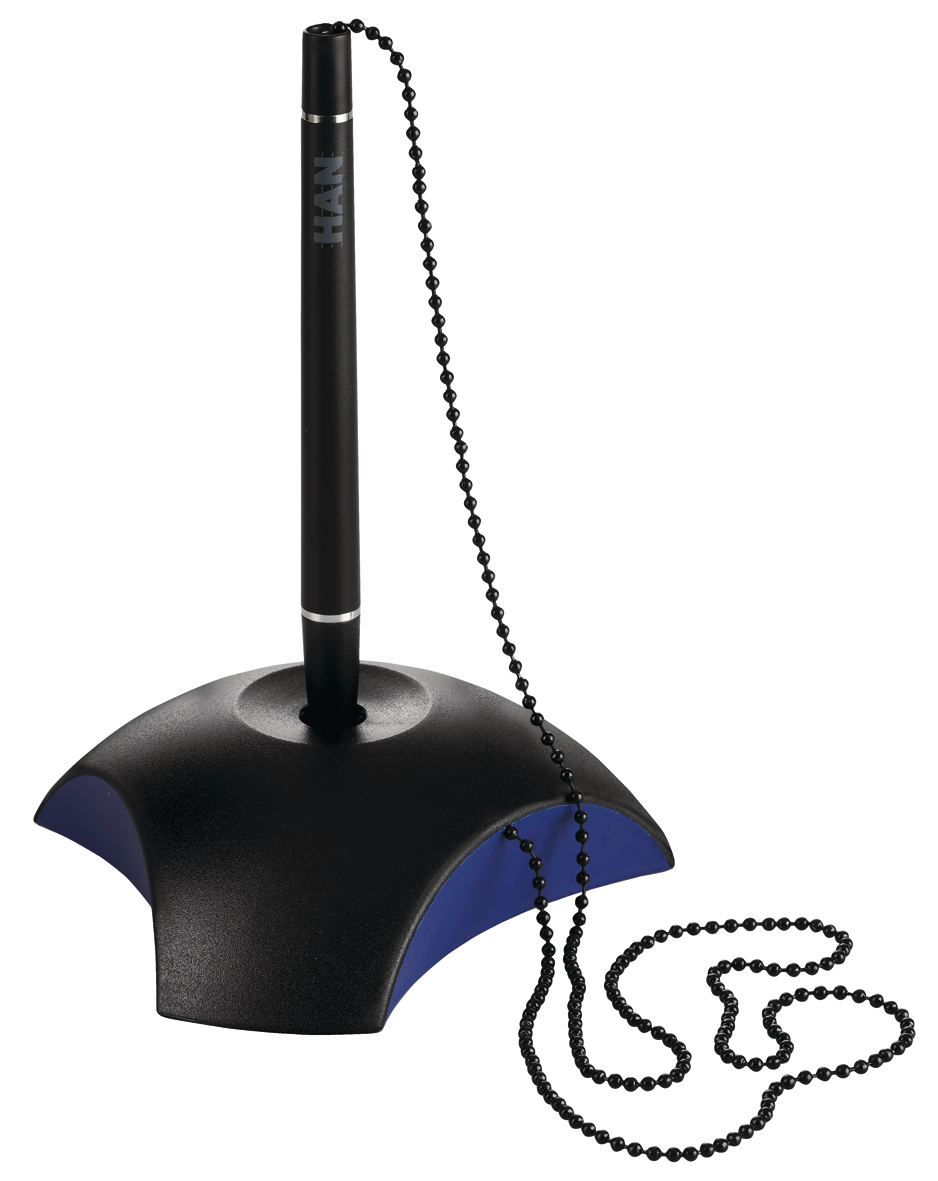 HAN-6.35-4012473175136 HAN Kugelschreiberhalter DELTA 6.35 59x150x59mm, schwarz/blau – Hochwertig & günstig bei ShopDeca