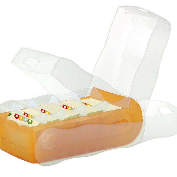 HAN Karteibox Croco A7 997-613 orange 12.1x8.5x24.6cm