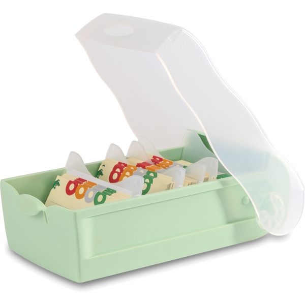 HAN Karteibox Croco A7 997-805 pastellgrün 12.1x8.5x24.6cm