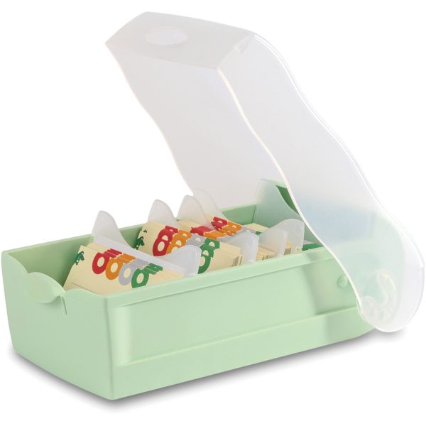 HAN Karteibox Croco A8 998-805 pastellgrün 9.7x6.7x19.1cm