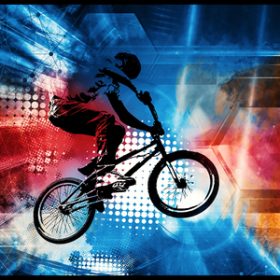HANSA Schreibunterlage 50x34cm 41-6000.076 BMX Rider