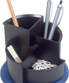 HELIT Stifteköcher 150x112mm H6390593 schwarz/blau