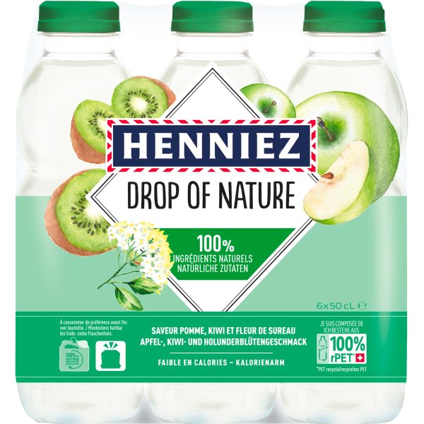 HENNIEZ Drop of Nature Himbeer 12557259 50 cl, 6 Stk.