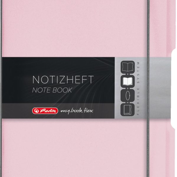HERLITZ my.book flex A5 11408622 Rosé 40 Bl.kariert