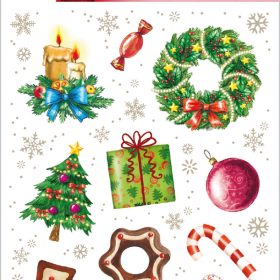 HERMA Sticker Weihnachten 15072 bunt 36 Stück/3 Blatt