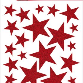 HERMA Sticker Sterne 15099 rot 27 Stück /1 Blatt