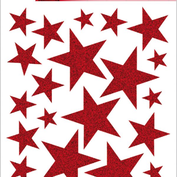 HERMA Sticker Sterne 15099 rot 27 Stück /1 Blatt