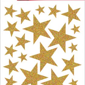 HERMA Sticker Sterne 15129 gold 27 Stück /1 Blatt