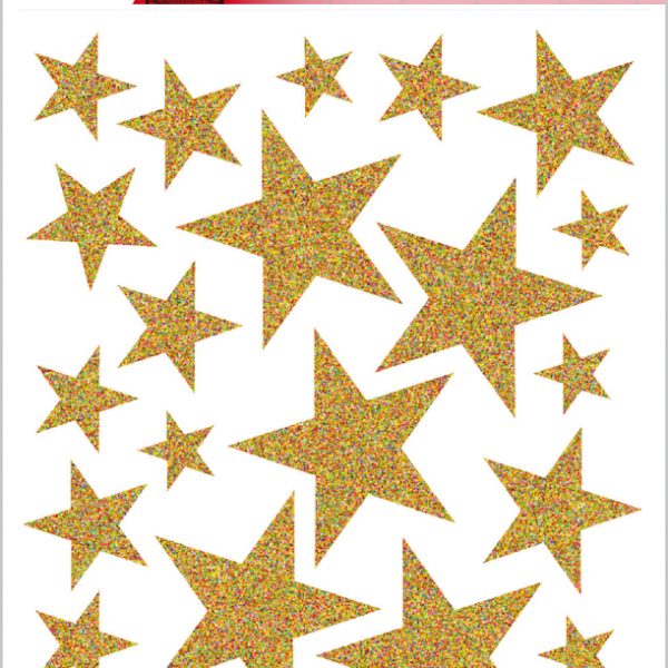 HERMA Sticker Sterne 15129 gold 27 Stück /1 Blatt