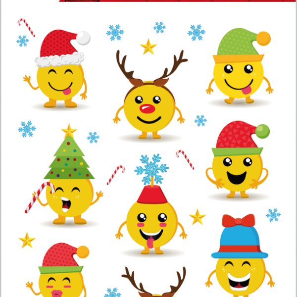 HERMA Sticker Weihnachten 15234 bunt 11 Stück/1 Blatt