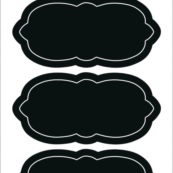 HERMA Sticker Home Wolke 15414 schwarz 6 Stück/2 Blatt