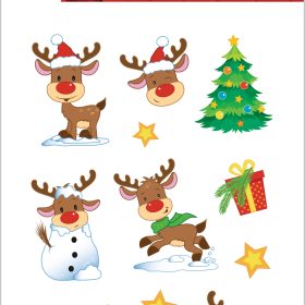 HERMA Sticker Weihnachten 15625 bunt 24 Stück/2 Blatt