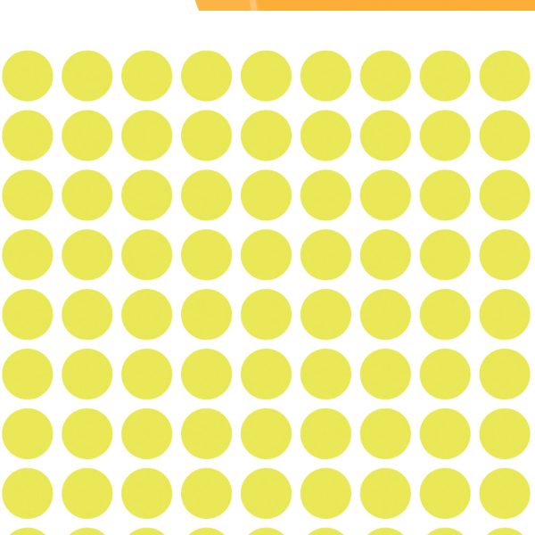 HERMA Etiketten rund 8mm 1834 leuchtgelb 540 Stück