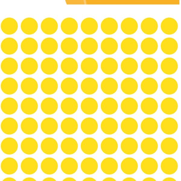 HERMA Markierungspunkte 8mm 1841 gelb 540 Stück