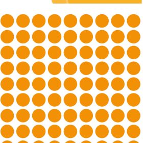 HERMA Markierungspunkte 8mm 1844 leuchtorange 540 Stück