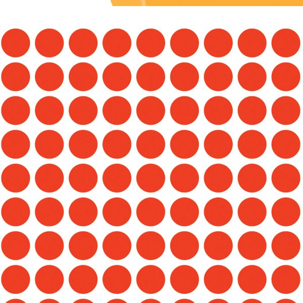 HERMA Etiketten rund 8mm 1846 leuchtrot 540 Stück