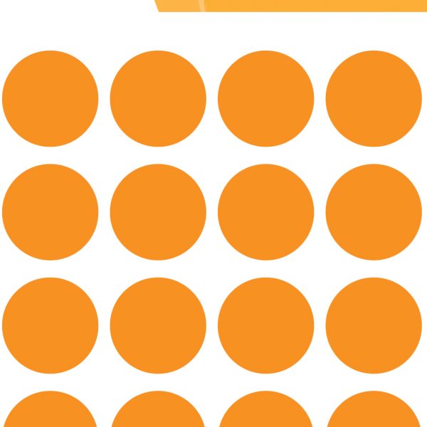 HERMA Etiketten rund 19mm 1874 leuchtorange 100 Stück