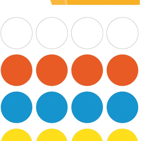 HERMA Markierungspunkte 19mm 1881 farbig ass. 100 Stück