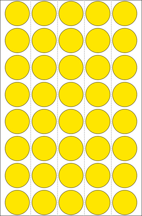 HERMA-2251-4008705022514 HERMA Markierungspunkte 19mm 2251 gelb 1280 Stück – Hochwertig & günstig bei ShopDeca
