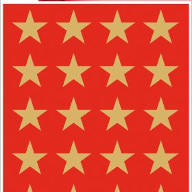 HERMA Sticker Sterne 3413 gold 72 Stück/3 Blatt
