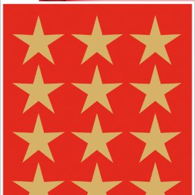 HERMA Sticker Sterne 3414 gold 45 Stück/3 Blatt