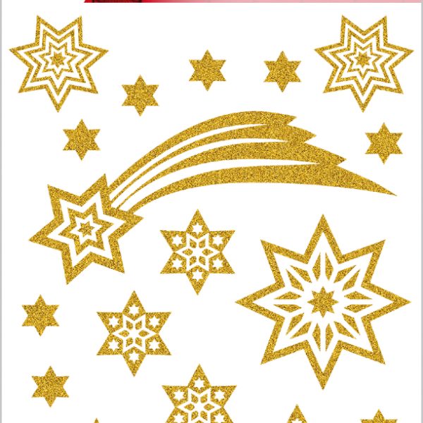 HERMA Sticker Weihnachten 3726 gold 19 Stück/1 Blatt