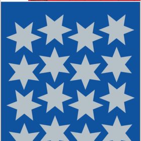 HERMA Sticker Sterne 21mm 3906 silber 60 Stück/3 Blatt