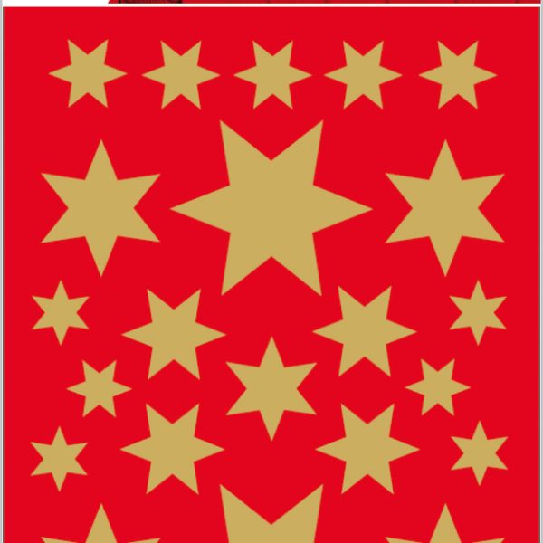 HERMA Sticker Sterne 3927 gold 81 Stück/3 Blatt
