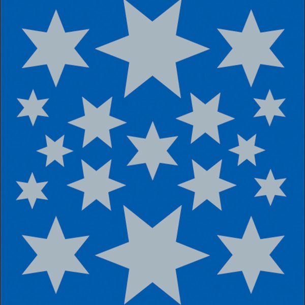 HERMA Sterne-Etiketten 10-35mm 3928 silber 3 Stück