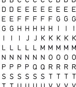 HERMA Folie 5mm 4154 A-Z, schwarz 2 Stück