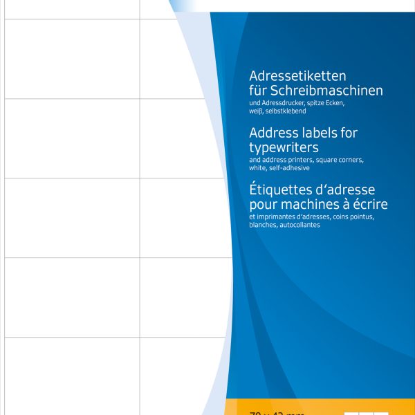 HERMA Adressetiketten 70×42mm 4441 weiss 420 Stück