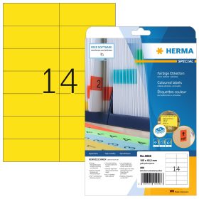 HERMA Etiketten Special 105×42,3mm 5058 gelb 280 Stück