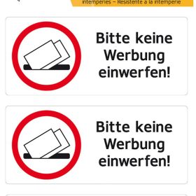 HERMA Hinweis-Etiketten 5738 keine Reklame 3 Stück