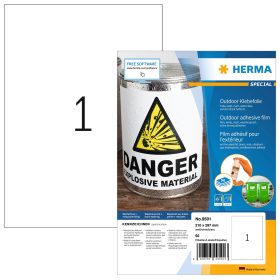 HERMA Outdoor Etiketten A4 9501 weiss 50 Stück