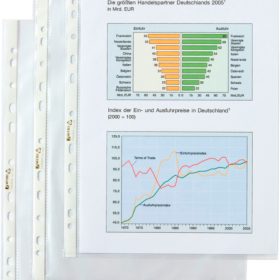 HETZEL Sichtmappen Economic A4 22458490 transparent genarbt 100 Stück
